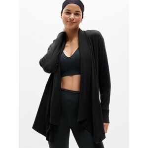 ATHLETA Women's Pranayama Restore Rib Wrap Size L In Black
